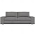 baratos IKEA Capas-Capa de sofá de linho de poliéster de 3 lugares kivik da ikea cor sólida 100% poliéster