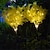 abordables Éclairages pour allées-1 pièce/2 pièces de roses solaires décoratives d&#039;extérieur, lumières de paysage, modernes et minimalistes, pour jardins extérieurs, cours, lumières de fleurs au sol givrées imperméables pour la décoration de pelouse de villa