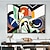 abordables Pinturas famosas-Mintura pinturas al óleo famosas de Picasso hechas a mano sobre lienzo, decoración del hogar, arte de pared moderno, retrato abstracto, imagen para decoración del hogar, pintura enrollada sin marco y