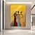 abordables Pinturas de personas-3 mujeres de pie pintura abstracta arte de lienzo hecho a mano pintura extra grande arte de la pared arte de lienzo grande pintura de firgure extra grande decoración de la pared del hogar