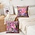 abordables style animalier-1pc motif flamant rose léopard et toucan housses de coussin plusieurs tailles oreillers décoratifs extérieurs côtiers étuis de coussin en velours doux pour canapé canapé-lit décoration de la maison