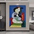 levne Abstraktní malby-ručně malovaná pablo picasso žena s hodinkami olejomalba ručně malovaná olejomalba replika velké jídelny stěna umělecká postel pokoj stěna dekorace kuchyně zarámované umění nebo pouze plátno