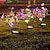 זול תאורת קירות חוץ-2 יחידות אורות דשא בצורת פרפר סולארי צבעוני led חיצוני עמיד למים אורות גן לגינה פארק שביל דשא קישוט