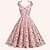 preiswerte Historische &amp; Vintage-Kostüme-Retro Vintage 1950s Rockabilly Kleid A-Linie Kleid Swing-Kleid Damen Blumen Halloween Freizeitskleidung Kleid