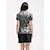 billige Designerkolleksjon-Dame POLO T-skjorte Svart Kortermet Topper Leopard Dame golfantrekk Klær Antrekk Bruk klær