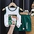 billiga Kläder för pojkar-2 delar Småbarn Pojkar Linne och shorts Utrusta Grafisk Ärmlös Bomull Uppsättning Skola Mode Dagligen Sommar 1-3 år gammal P009-Vest Panda P031-emoticons pack P030-Pingvin familj