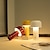 billiga Bordslampor-svampformad sladdlös uppladdningsbar skrivbordslampa inomhus sovrum vardagsrum restaurang atmosfär typ-c 3-nivå dimningslampa