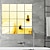 billige Hjemmedekorasjon-6 stk selvklebende speilark reflekterende veggklistremerkefilm hjemmeinnredning