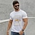 cheap Men&#039;s Graphic T Shirt-Graphic Fashion Outdoor Casual Men&#039;s T shirt Tee Tee Top Street Casual Daily T shirt White Blue Short Sleeve Crew Neck Shirt Spring &amp; Summer Clothing Apparel S M L XL XXL