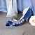 levne Svatební střevíce-Dámské Svatební obuv Boty Bling Bling Šumivé boty Svatební boty Štras Nízký tenký S otevřeným palcem Elegantní Satén Povaleč Stříbrná Bílá Křišťálový