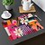 baratos Placemats &amp; Coasters &amp; Trivets-1 peça tapete de mesa floral de 12x18 polegadas para decoração de festa, cozinha e jantar
