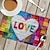 abordables Plaidemats &amp; Coasters &amp; Trivets-Linens manteles individuales para mesa de comedor lgbt love series resistentes al calor, impermeables, a prueba de aceite y aislados, manteles individuales para mesa de comedor para cocina, mesa