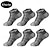 abordables calcetines de hombre-Hombre paquete de 6 unidades Paquetes múltiples Calcetín Calcetines hasta el Tibio Calcetines Cortos Calcetines para correr Calcetines informales Negro Blanco Color Bloque de color Deporte Casual