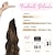 voordelige Clip-in-extensies-onzichtbare draad hair extensions met dunnere zachtere kanten inslag verstelbare maat afneembare veilige clips in golvend geheim haarstukje voor dames 12 inch (verpakking van 1) - chocoladebruin met