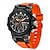 levne Digitální hodinky-SANDA Muži Digitální hodinky Velký ciferník Venkovní Sportovní Taktický Svítící Stopky Budík Odpočítávání Silikon Hodinky