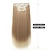 preiswerte Clip-in-Erweiterungen-Glatt Kinky Glatt Synthetische Haare 22 Zoll Haar-Verlängerung Clip In / On 4 Stück Sanft Damen