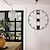 halpa Seinäkoristeet-ylellinen iso seinäkello moderni design hiljainen seinäkello kodin sisustus musta metalli kellot olohuoneen sisustus