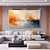 cheap Abstract Paintings-Hand Paint Abstract Orange Minimalist Oil Painting On Canvas Original Modern Textured Wall Art Custom Concise Painting Large Living Room Home Decor No Frame