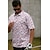 tanie Kolekcja projektanta-Męskie Koszulka polo Biały Krótki rękaw Ochrona przed słońcem Top Kształt listka Strój golfowy Ubrania Stroje Noś odzież