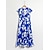 billige uformell kjole med trykk-casual floral plissert maxikjole