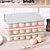 abordables Almacenamiento para la cocina-Caja de almacenamiento de huevos de 24 rejillas con tapa para refrigerador, organizador de cocina para frescura, bandeja para huevos a prueba de polvo