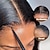 olcso Valódi hajból készült, rögzíthető homlokparókák-paróka emberi haj előre kitépett előre vágott emberi haj paróka rugalmas szalaggal fekete nők számára 4x4 záródású paróka egyenes paróka emberi haj