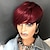 levne Přírodní paruky bez připínání-krátké červené paruky z lidských vlasů pro černé ženy paruka skřítek střih lidské vlasy krátké vínové paruky skřítek lidské vlasy s ofinou ombre červené krátké skřítek lidské vlasy 1b/99j