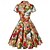 cheap Historical &amp; Vintage Costumes-Retro Vintage 1950s Dress Swing Dress Flare Dress Women&#039;s Masquerade Homecoming Tea Party Casual Daily Dress
