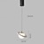 billige Øylys-kreativ pendel, hvit metall hengende lampe med sfærisk glass lampeskjerm, moderne led lysekrone, nattbord hengende lamper, nordic simple drop lights (e27)