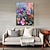 cheap Floral/Botanical Paintings-Canvas Colorful Floral Texture Art Abstract Flower Landscape Oil Painting Modern Chic Wall Decor Hand Painted Scenery Decorative Gift (No Frame)