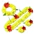 ieftine petrecere de vară hawaiană-petrecere nou colier flori simulate coroană pentru adulți și copii set de 4 piese decor de afișare de călătorie pe plajă