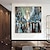 levne Abstraktní malby-ruční olejomalba plátno nástěnná umělecká dekorace moderní abstraktní architektura pro domácí výzdobu válcovaný bezrámový nenatažený obraz