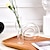 billige Skulpturer-farverig gennemsigtig glasvase med bøjet n-formet rør - dekorativt håndværk perfekt til blomster hydroponics, bordpladedekoration