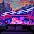 economico Arazzi Blacklight-arazzo a luce nera reattivo ai raggi UV fosforescente festa fluorescente al neon deserto viaggio psichedelico trippy nebbioso arazzo appeso arte murale per soggiorno