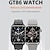 Χαμηλού Κόστους Smartwatch-GT86 Εξυπνο ρολόι 1.96 inch Έξυπνο ρολόι Bluetooth Βηματόμετρο Υπενθύμιση Κλήσης Παρακολούθηση Φυσικής Κατάστασης Συμβατό με Android iOS Γυναικεία Άντρες Μεγάλη Αναμονή Κλήσεις Hands-Free Αδιάβροχη