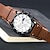 voordelige Quartz-horloges-SKMEI Heren Quartz horloges Voor buiten Modieus Vrijetijdshorloge Polshorloge Weergave maanfase Lichtgevend Stopwatch Kalender Leer Horloge