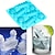 billige Isutstyr-titanisk isfjellformet silikonsjokoladegodteriformbrett og isbitbrett tilfeldig farge egnet for hjemmekjøkken kreativ gitterform, blå