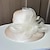 cheap Fascinators-Fascinators Hats Headwear Polyester Organza Bucket Hat Floppy Hat Sun Hat Casual Holiday Elegant Vintage With Feather Flower Headpiece Headwear