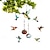 preiswerte Hinterhof Vogelbeobachtung &amp; Wildtiere-Windspiel-Kolibri-Futterspender, mundgeblasene Kolibri-Futterspender aus Glas zum Aufhängen im Freien, 6 Futterstationen, einzigartige Gartendekoration, Kolibri-Geschenke