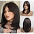 abordables Perruques Synthétiques Sans Bonnet-perruques en couches pour femmes perruque synthétique perruques avec frange cheveux longs synthétiques blond noir brun brun foncé brun clair