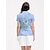 billige Designerkolleksjon-Dame POLO T-skjorte Blå Kortermet Topper Dame golfantrekk Klær Antrekk Bruk klær