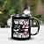 billige Krus og kopper-kaffekrus 3d-print til veteranernes dag, sort krus uafhængighedsdagen sort krus til mindedag/den fjerde juli