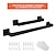 cheap Towel Bars-2-Pieces Bathroom Towel Bars 2-Pack 24-Inch Towel Racks and 16 Inch Hand Towel Holder Kitchen Bath Hardware Accessories Sets Towel Hanger Rods Wall Mounted  Matte Black
