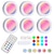 cheap LED Cabinet Lights-3pcs/6pcs LED Closet Ligths RGB Wireless Puck Lights with Remote Control Night Light 13 Colors Breathing Variable Light Festive Atmosphere Clapping Light for Bedroom Wardrobe Under Cabinet Light