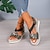 billige Sandaler til kvinder-Dame Sandaler Wedge-sandaler Komfort Sko Daglig Strand Kile Kigge Tå Ferie Komfort PU Hjemmesko Sort