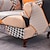 billige Betræk til wingback-stol-blødt elastisk tiger bænkbetræk fritid skammel betræk plaid all-wrap sofa stole betræk