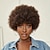 tanie Peruki bez czepka z ludzkich włosów-krótkie kręcone peruki dla czarnych kobiet ludzki włos afro peruka z kręconymi włosami perwersyjnymi brazylijski dziewiczy fryzura pixie peruka ludzki włos z grzywką 150% gęstości brak koronki przodu