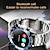 billige Smartarmbånd-696 CT11 Smart Watch 1.43 inch Smart armbånd Smartwatch Bluetooth Skridtæller Samtalepåmindelse Sleeptracker Kompatibel med Android iOS Herre Handsfree opkald Beskedpåmindelse IP 67 47mm urkasse