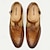 baratos Sandálias para Homem-Homens Sandálias Sapatos de couro sandálias pescadores Couro Couro de grão integral italiano Respirável Confortável Antiderrapante Com Cadarço Marron