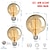 abordables Ampoules incandescentes-1/2 pièces 40w ampoule edison g80 g95 g125 ampoule rétro à intensité variable base e27/e26 ampoule droite antique verre ambré 2200k ampoule à incandescence jaune chaud utilisée pour la décoration